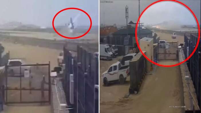 Somali'deki havalimanında korku dolu anlar: Uçak ters dönerek alev aldı! O anlar kamerada...