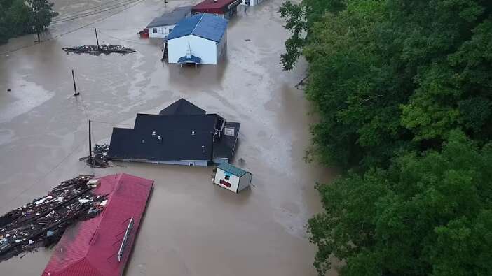 ABD'de sel felaketi! Bölgedeki yıkım inanılmaz boyutta