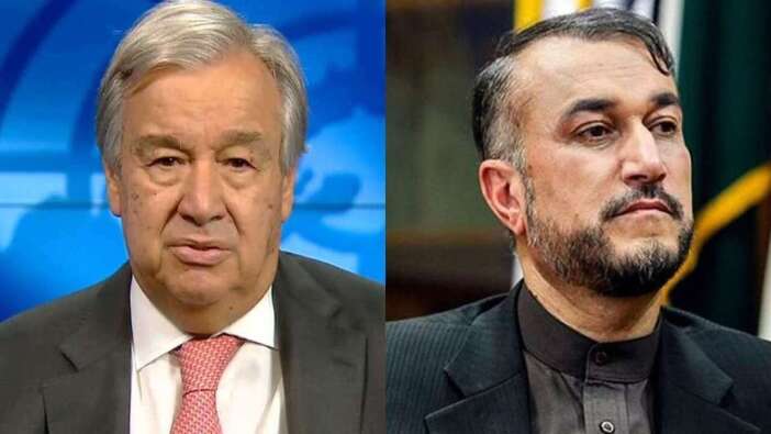 İran Dışişleri Bakanı Abdullahiyan, BM Genel Sekreteri Guterres ile nükleer anlaşmayı görüştü