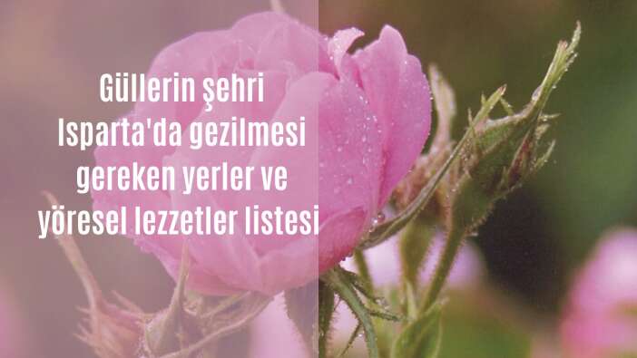 Güllerin şehri Isparta’da görülmesi gereken yerler ve yöresel lezzetler listesi