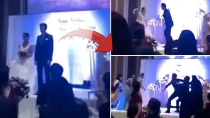 Böyle intikam görülmedi! Aldatılan damat, gelinin ihanet videosunu projektörle yansıttı