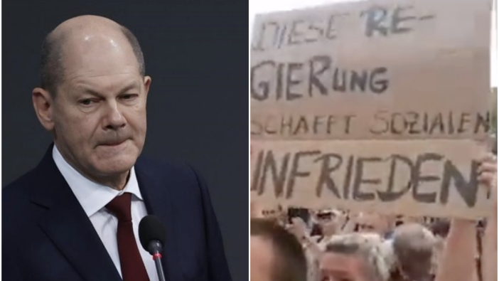 Almanya Başbakanı Olaf Scholz yurttaş buluşmasında yuhalandı
