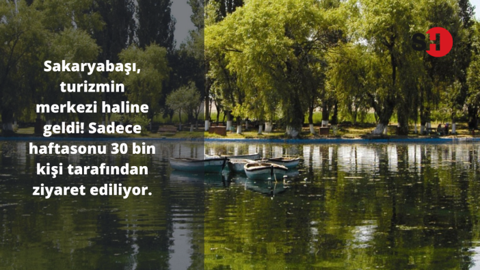 Sakaryabaşı, turizmin merkezi haline geldi! Sadece haftasonu 30 bin kişi tarafından ziyaret ediliyor.
