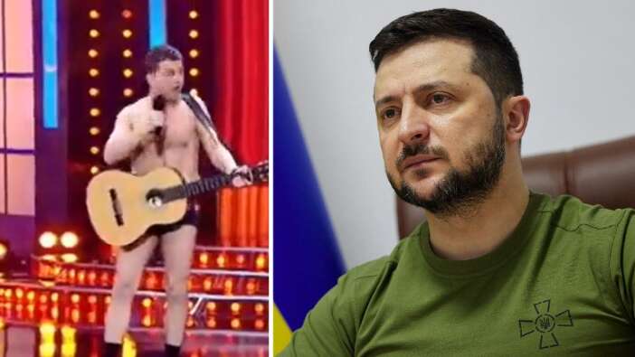 Eski komedyen olan Zelenskiy'nin bu görüntüleri gündem oldu!