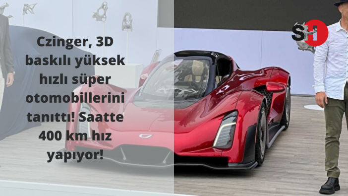 Czinger, 3D baskılı yüksek hızlı süper otomobillerini tanıttı! Saatte 400 km hız!