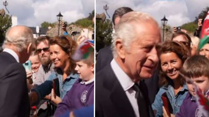 Kral Charles'a, Galler'de tören tepkisi! 'Vergi' kelimesini duyunca topukladı! İşte o anlar...