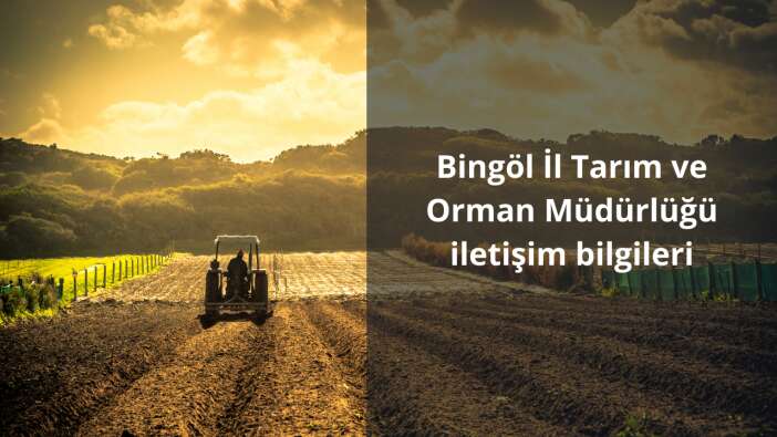 Bingöl İl Tarım ve Orman Müdürlüğü iletişim bilgileri