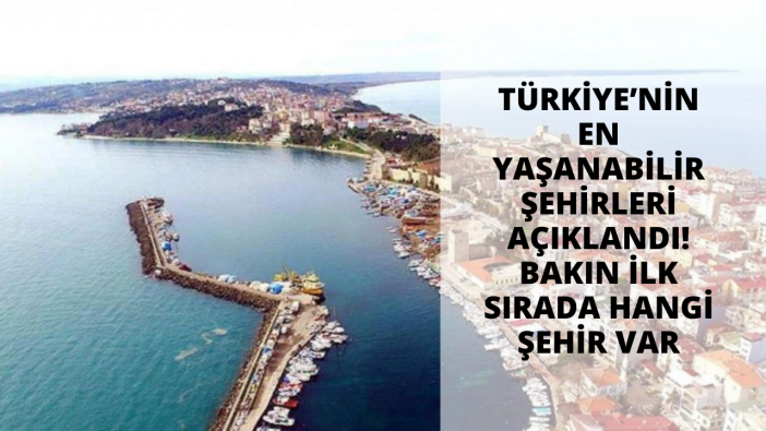 Türkiye’nin en yaşanabilir şehirleri belirlendi! Birinci sıradaki şehir şaşırttı