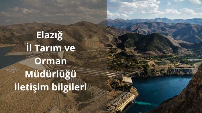 Elazığ İl Tarım ve Orman Müdürlüğü iletişim bilgileri