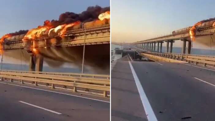Putin'in gözbebeği Kerç Köprüsü havaya uçuruldu! Ukrayna'dan ilk açıklama geldi: Bu daha başlangıç!
