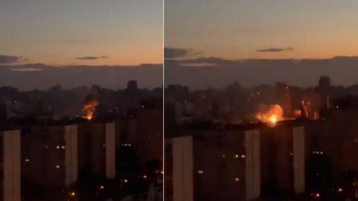 Ukrayna'nın başkenti Kiev'de peş peşe büyük patlamalar! "Acil hizmetler yolda"