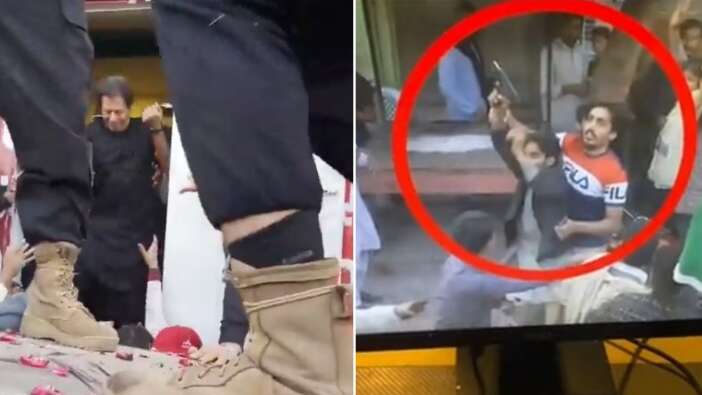 Pakistan eski Başbakanı İmran Han'a suikast girişimi: Bacağından yaralandı! İşte saldırı görüntüleri...