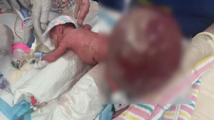 Mucize bebek hayata tutundu: Doktorlar gözlerine inanamadı