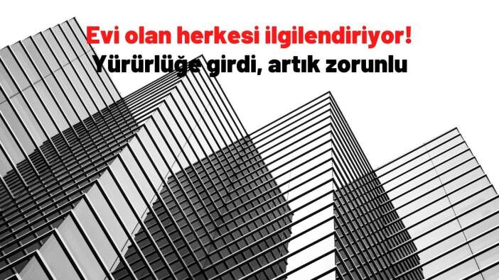 Evi olan herkesi ilgilendiriyor! Binalarda Enerji Verimliliği Yönetmeliği yürürlüğe girdi