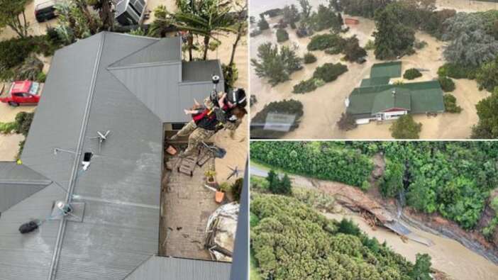 Yeni Zelandayı önce deprem sonra da sel vurdu!