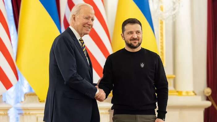 Dünya bu tarihi ziyareti konuşuyor: ABD Başkanı Biden, Rusya’ya meydan okudu ve Kiev’e gitti!