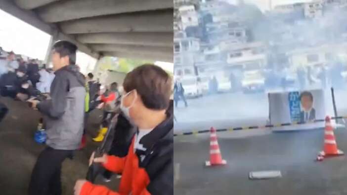 Japonya Başbakanı Kişida Fumio'nun ziyareti sırasında patlama!