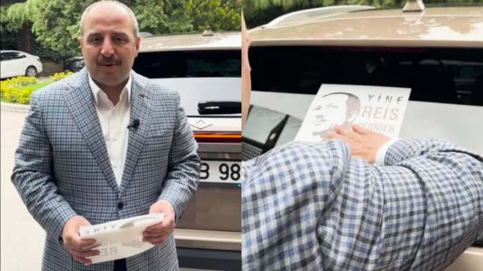 Bakan Varank'tan Cumhurbaşkanı Erdoğan'a 'Togg'lu' destek