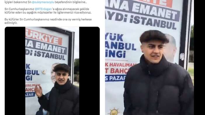 Cumhurbaşkanına ana avrat küfreden Van'lı genç hakkında işlem başlatıldı
