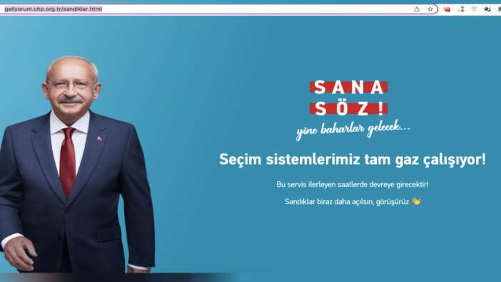 CHP, seçim sonuçlarını yayınlayacağı siteyi kapattı