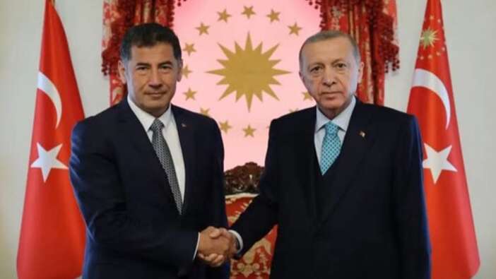 Cumhurbaşkanı Erdoğan, Sinan Oğan'ı Dolmabahçe Çalışma Ofisi'nde kabul etti!