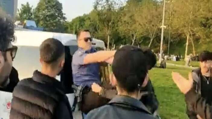 Polise yumruklu saldırı: Kadıköy'de skandal görüntüler!