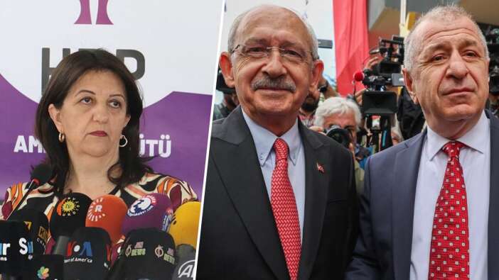 HDP, Özdağ ile protokolü yok saydı! Pervin Buldan: Esas olan Kılıçdaroğlu'nun vermiş olduğu sözler!