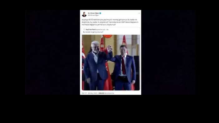 Sinan Oğan'dan Yeşil Sol Parti'nin paylaşımına tepki! "Alçakça FETÖ taktikleriyle yapılmış bir montaj"