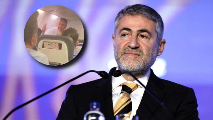 Bakan Nebati'den uçaktaki görüntülere ilişkin açıklama: Tamamen algı operasyonu!