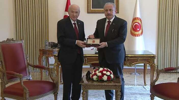 TBMM'de 28. Dönem başlıyor: TBMM Başkanı Şentop görevini Bahçeli'ye devretti!