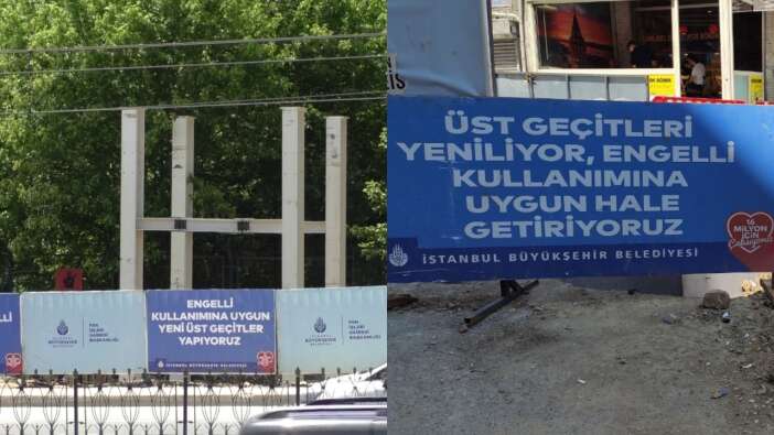 İstanbullunun İmamoğlu çilesi bitmiyor! 3 aydır tamamlanmayan üst geçit vatandaşı isyan ettirdi: "İmamoğlu yapamıyorsa bıraksın biz yapalım"