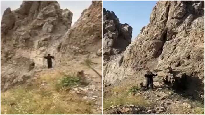Milli Savunma Bakanlığı, 2 teröristin teslim olma görüntülerini paylaştı