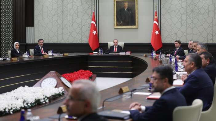 Yeni kabine Cumhurbaşkanı Recep Tayyip Erdoğan başkanlığında ilk kez toplandı!