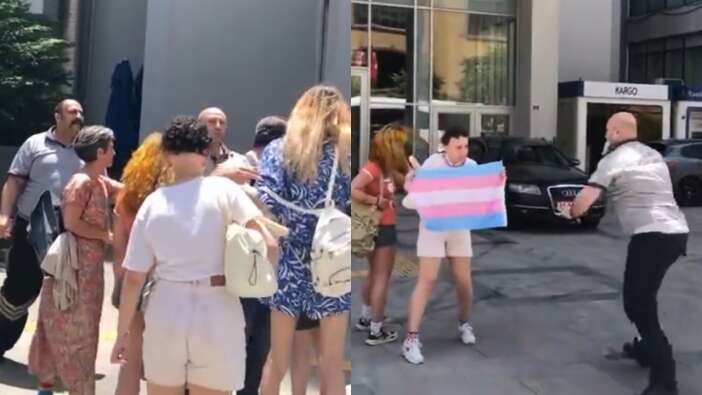 Mimar Sinan Güzel Sanatlar Üniversitesi'nde izinsiz yapılmaya çalışılan 'LGBT gösterisine' güvenlik müdahale etti!