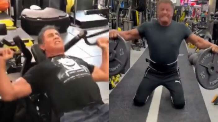 76 yaşındaki Sylvester Stallone'un antrenman görüntüleri dikkat çekti: Gençlere taş çıkarttı