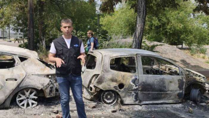 Fransa'da AZTV çalışanlarına şok! Silahla tehdit edildiler...