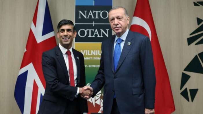 Erdoğan ile İngiltere Başbakanı Rishi Sunak görüştü!