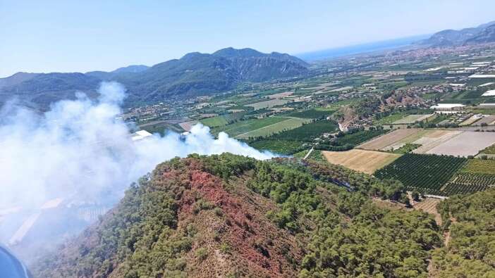 Muğla'da orman yangını! Havadan ve karadan müdahale ediliyor