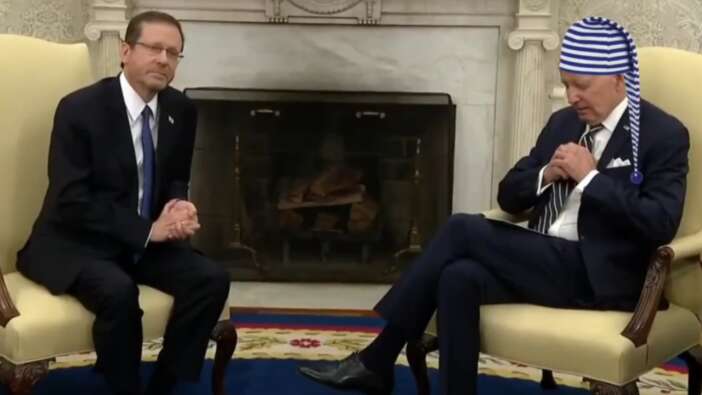 ABD Başkanı Joe Biden konuşurken uyuyakaldı! İsrail Cumhurbaşkanı Herzog şaştı kaldı... İşte o anlar