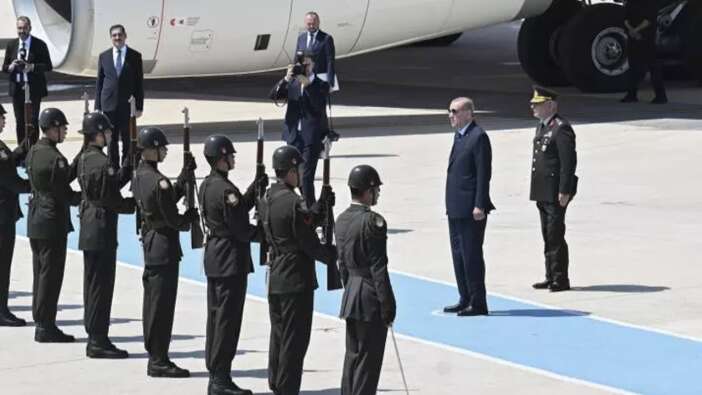 Cumhurbaşkanı Erdoğan Macaristan'da! Dikkat çeken kareler