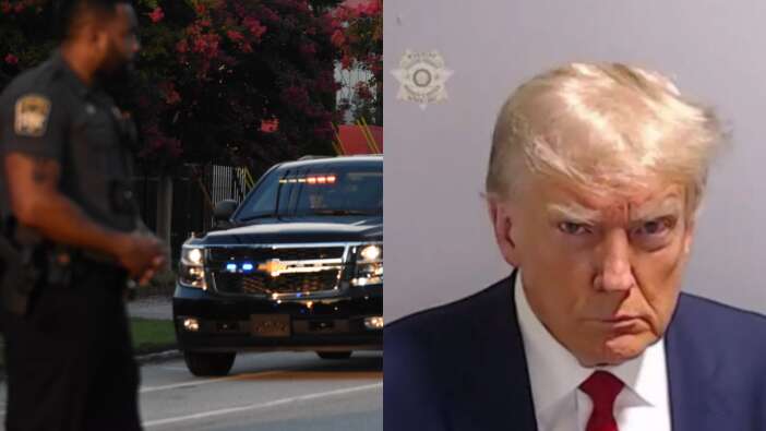Trump'ın 20 dakikalık cezaevi macerası! Tarihe geçerek geride bu fotoğrafı bıraktı