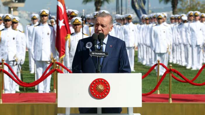 Erdoğan, MSÜ Deniz Harp Okulu Komutanlığı diploma ve sancak devir teslim töreninde konuştu