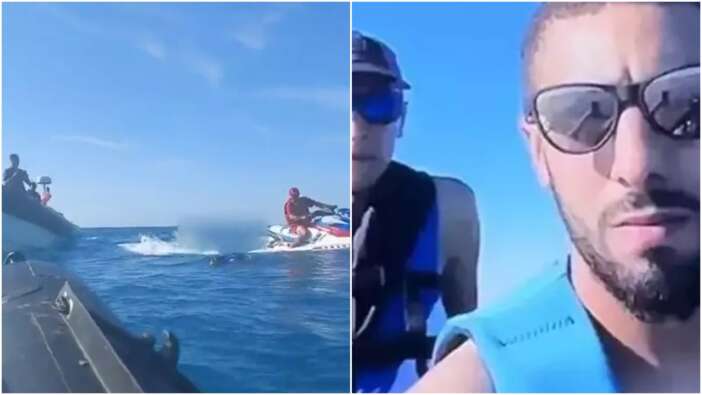 Cezayir'de skandal görüntüler! Jet skiyle sınırı geçen turistlere ateş açtılar: 2 ölü