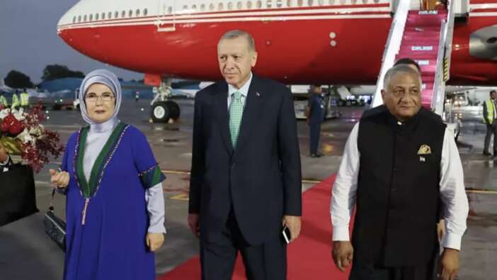Cumhurbaşkanı Erdoğan Hindistan'da! Böyle karşılandı