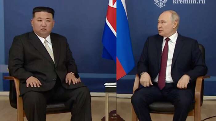Putin-Kim görüşmesinde dikkat çeken detay! Kuzey Kore liderinin ilk sözleri bakın ne oldu...