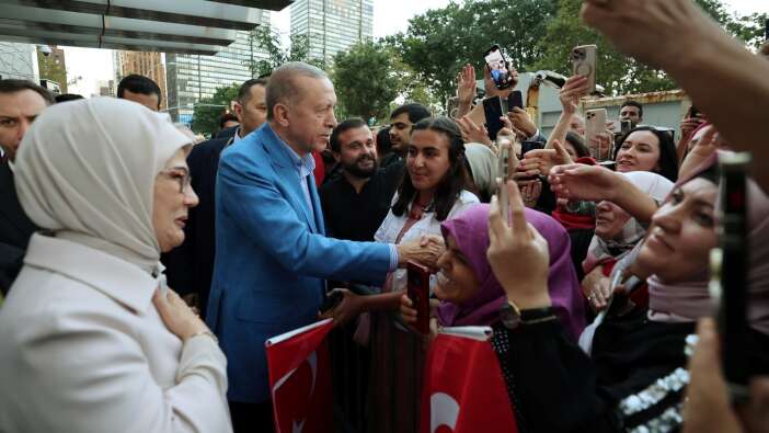 Cumhurbaşkanı Erdoğan’a New York’ta sevgi seli: Coşkuyla karşılandı