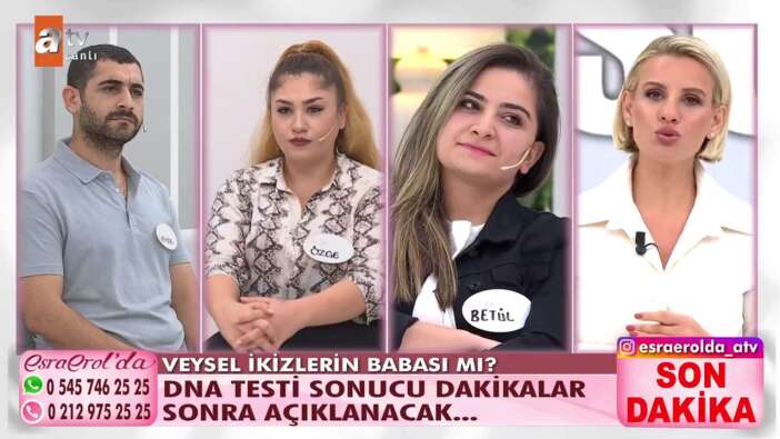 Esra Erol'da programında ilginç bir olay yaşandı! DNA sonucu çıkan ikizlerden birinin babası farklı!