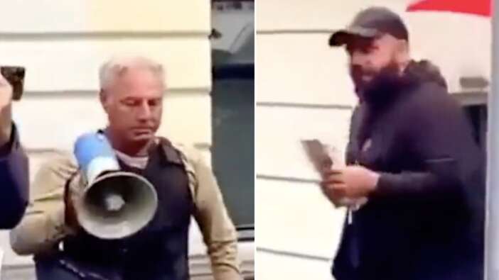 Cesur yürekli Müslüman genç, Hollanda'da Kuran-ı Kerim yakma girişimini engelledi!