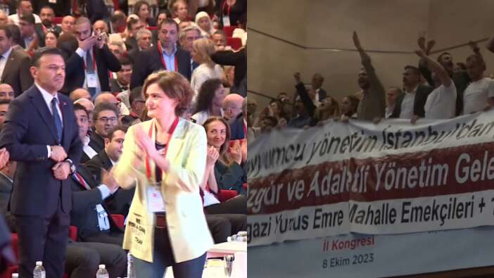 CHP İstanbul İl Kongresi'nde Canan Kaftancıoğlu'na büyük tepki! Kürsüye çıkarken yuhalandı...