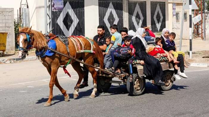 ''Gazze'yi boşaltın'' diyen işgalci İsrail, katliamdan kaçan sivilleri vurdu! 70 kişi öldü, 200'den fazla kişi yaralandı